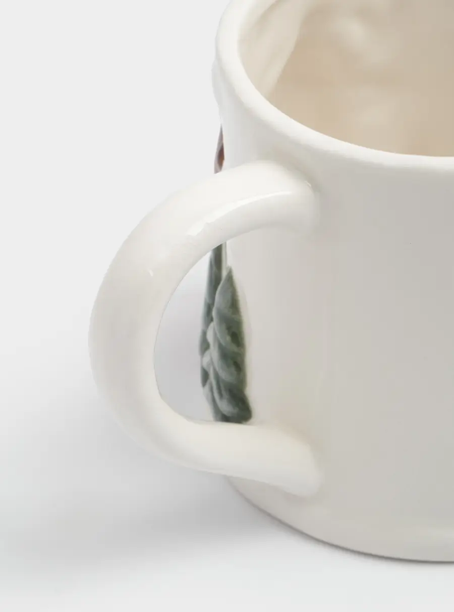 Кружка, 400 мл, керамика D, молочная, Олень в шапке и шарфе, Winter Forest ,image-1