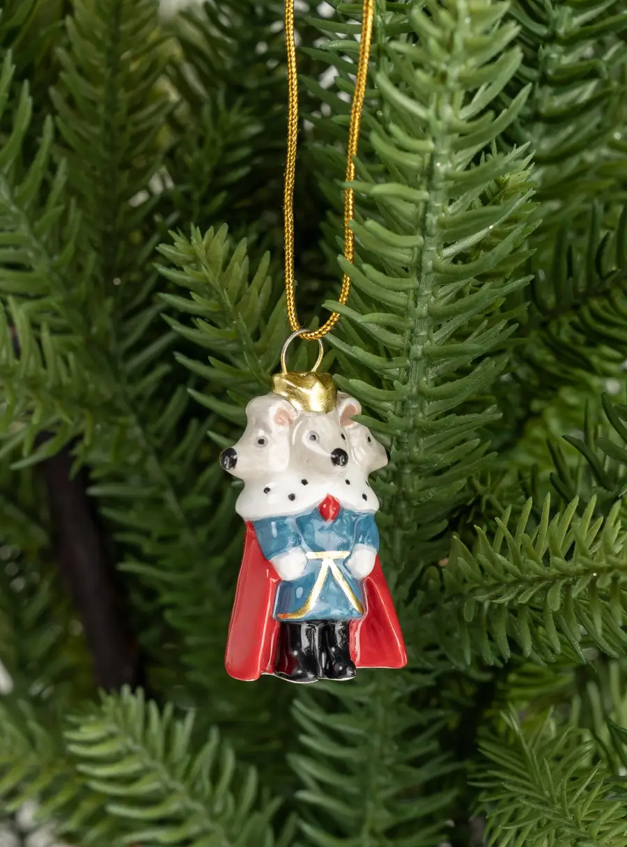 Игрушка елочная, 5 см, керамика D, Крысиный король, New Year ,image-3