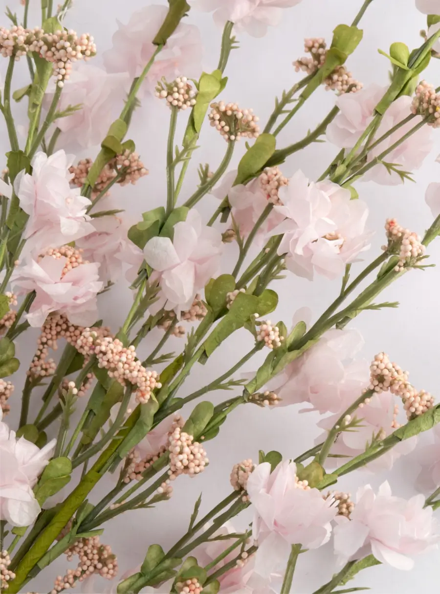 Ветка декоративная, 80 см, пенопласт/металл, Розовая ветка, Interior spring ,image-2