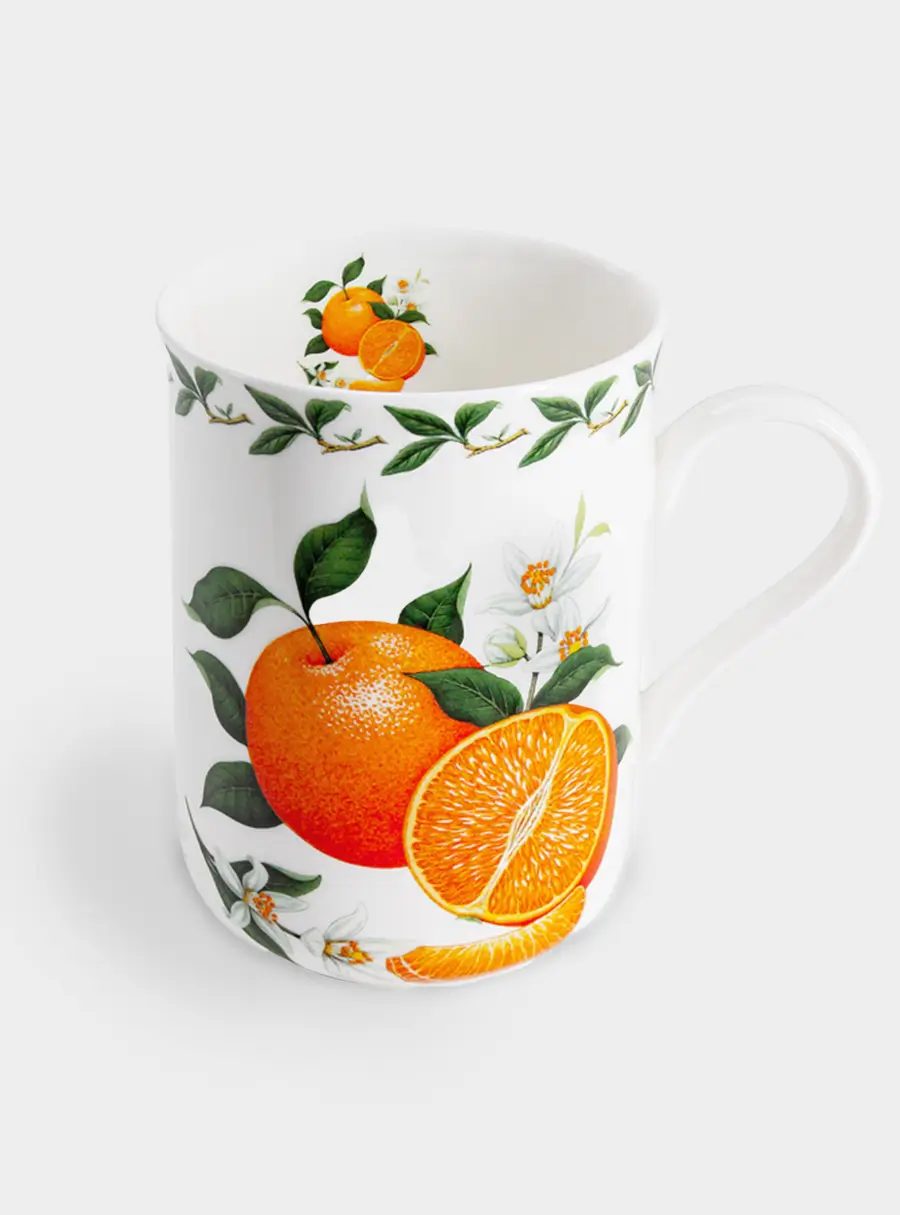 Кружка, 300 мл, фарфор F, белая, Апельсин, Orchard Fruits ,image-0