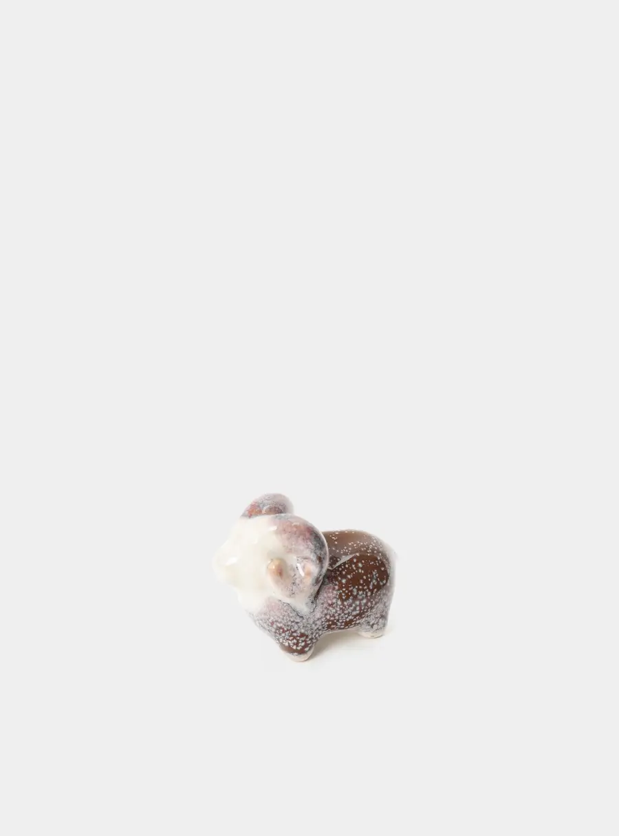 Статуэтка, 6 см, фарфор P, молочно-коричневая, Баран, Sheep ,image-1