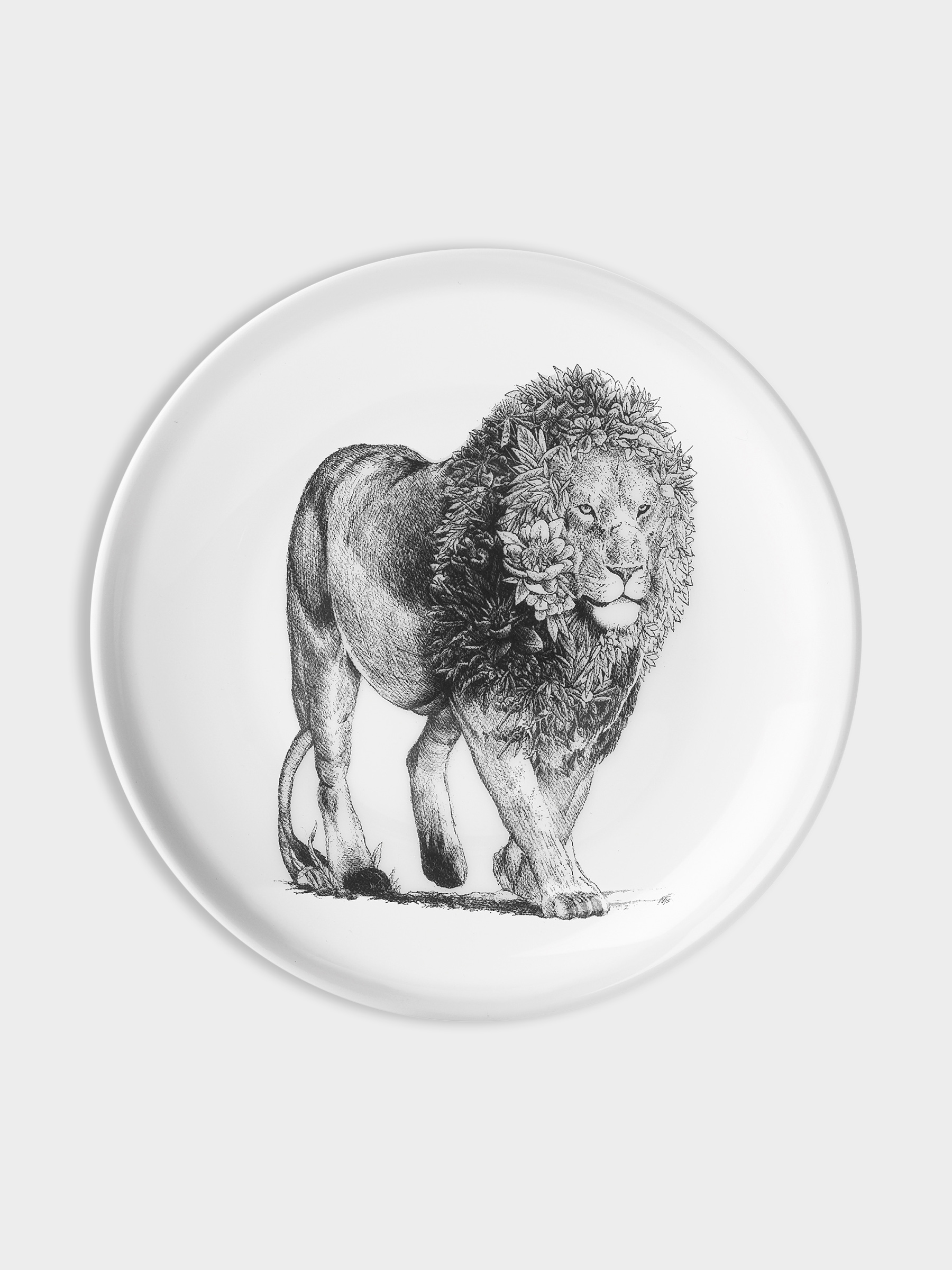 Тарелка, 20 см, Африканский лев, image-0