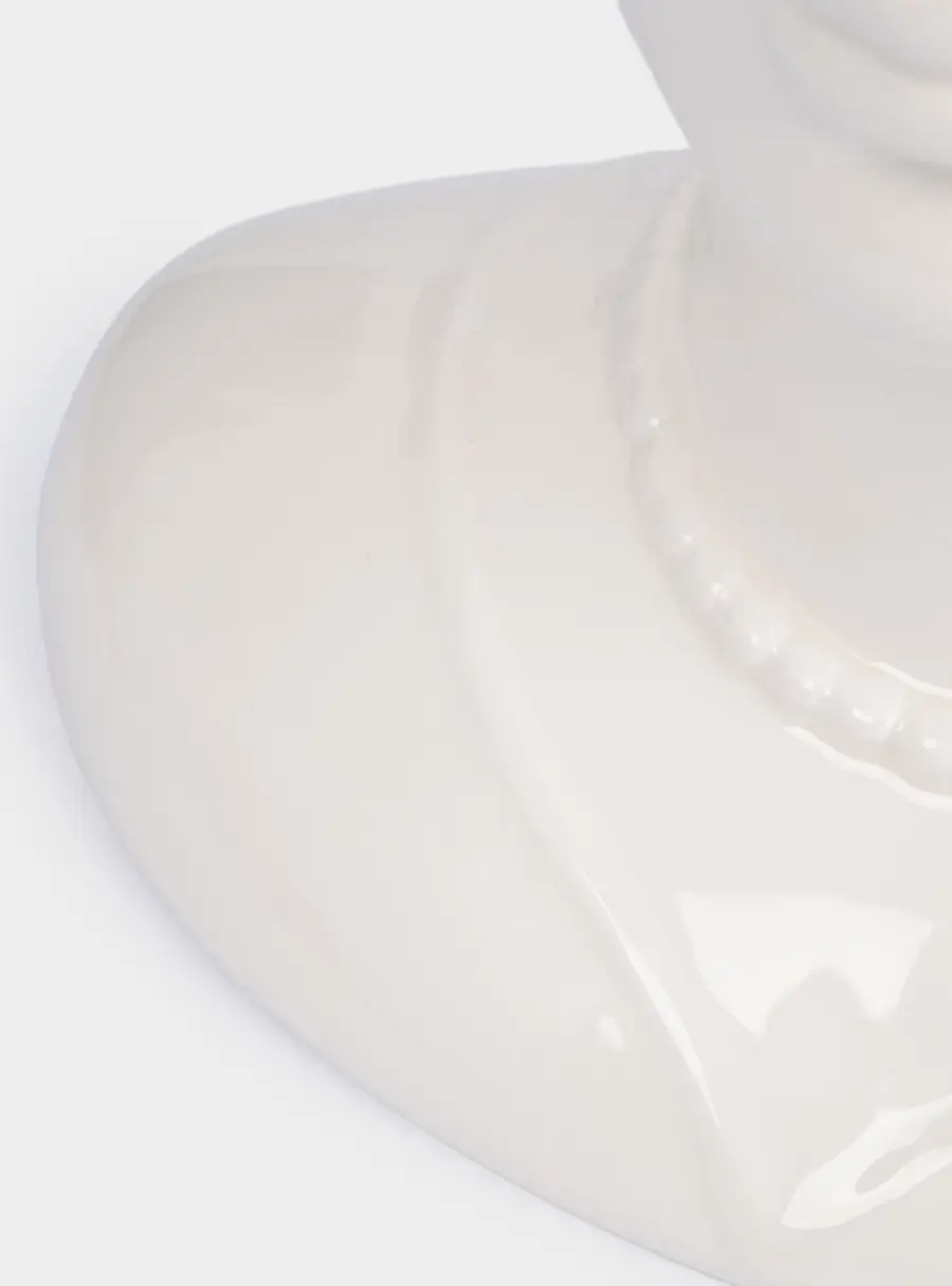 Ваза для цветов, 30 см, керамика, молочная, Женщина с тюльпанами, Tulip, image-5