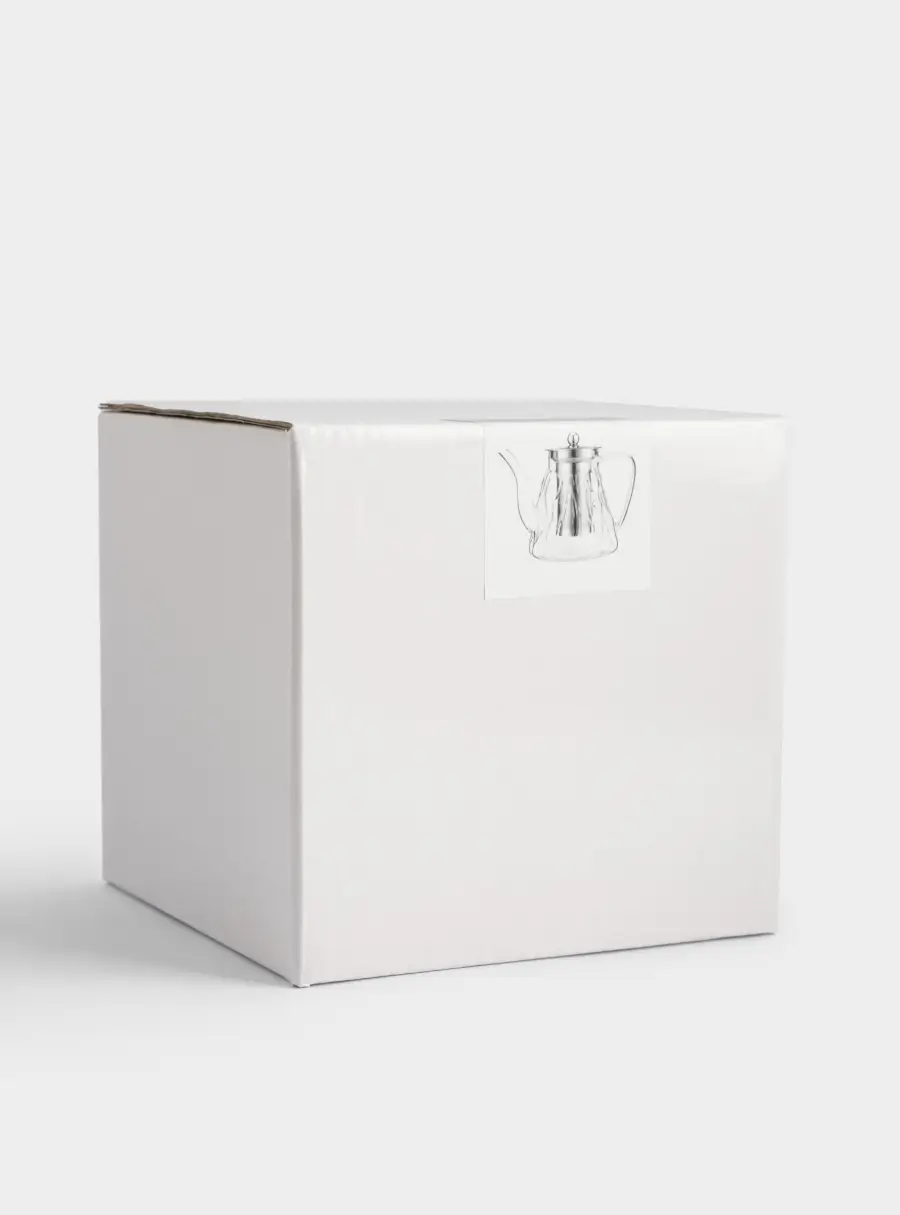 Чайник заварочный, 1 л, стекло Б/сталь, Мятая фактура, image-5