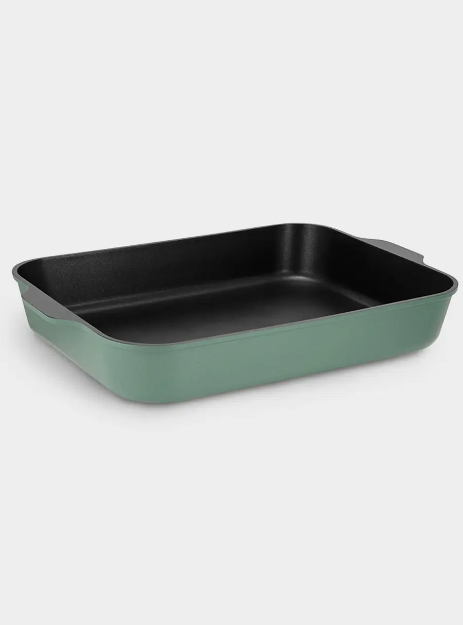 Форма для запекания, 34x26x5.5 см, зелёная, с покрытием, Agile, image-1