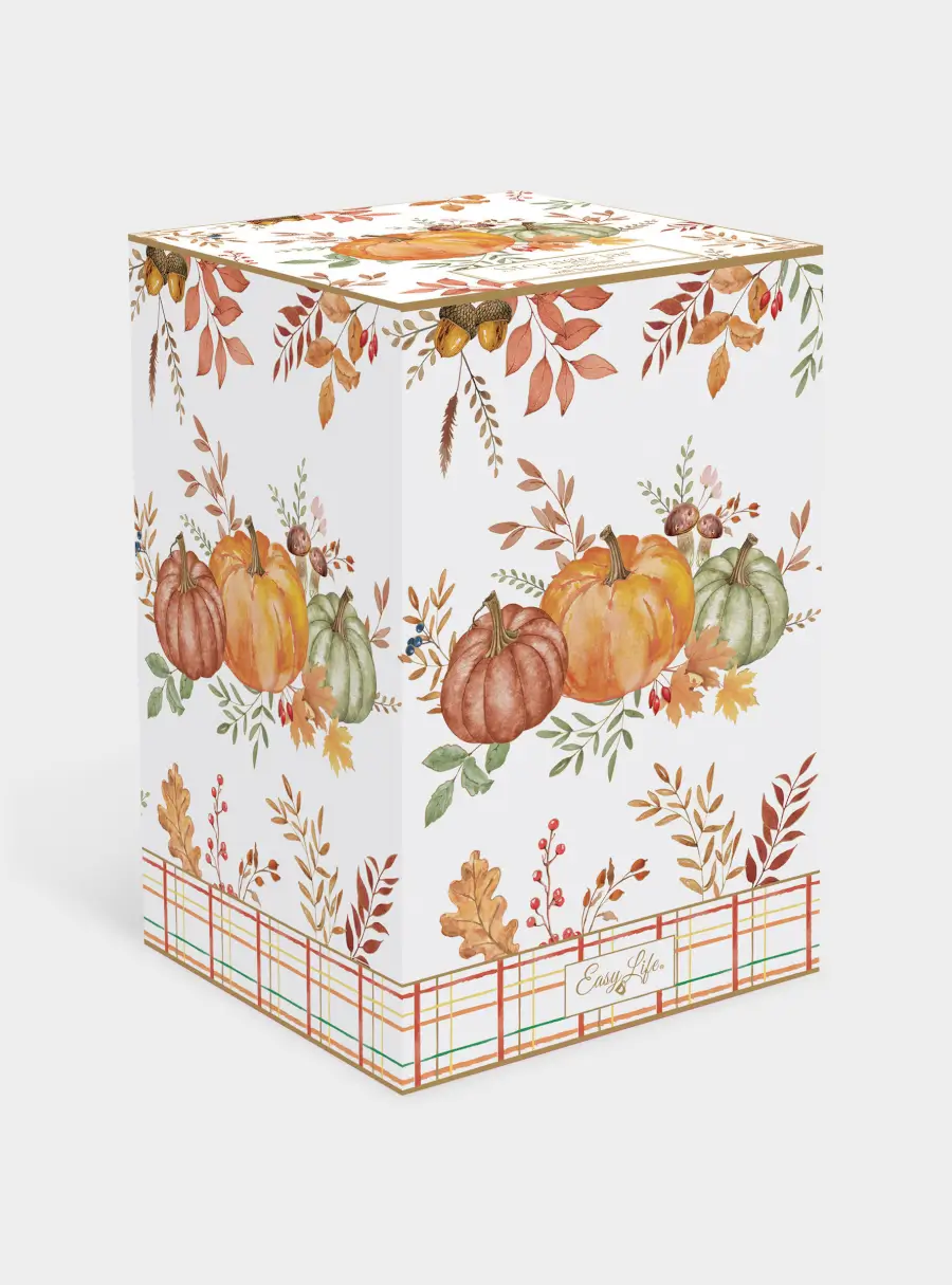 Емкость для хранения, 11х16 см, 1,1 л, фарфор P, Тыква ,image-1