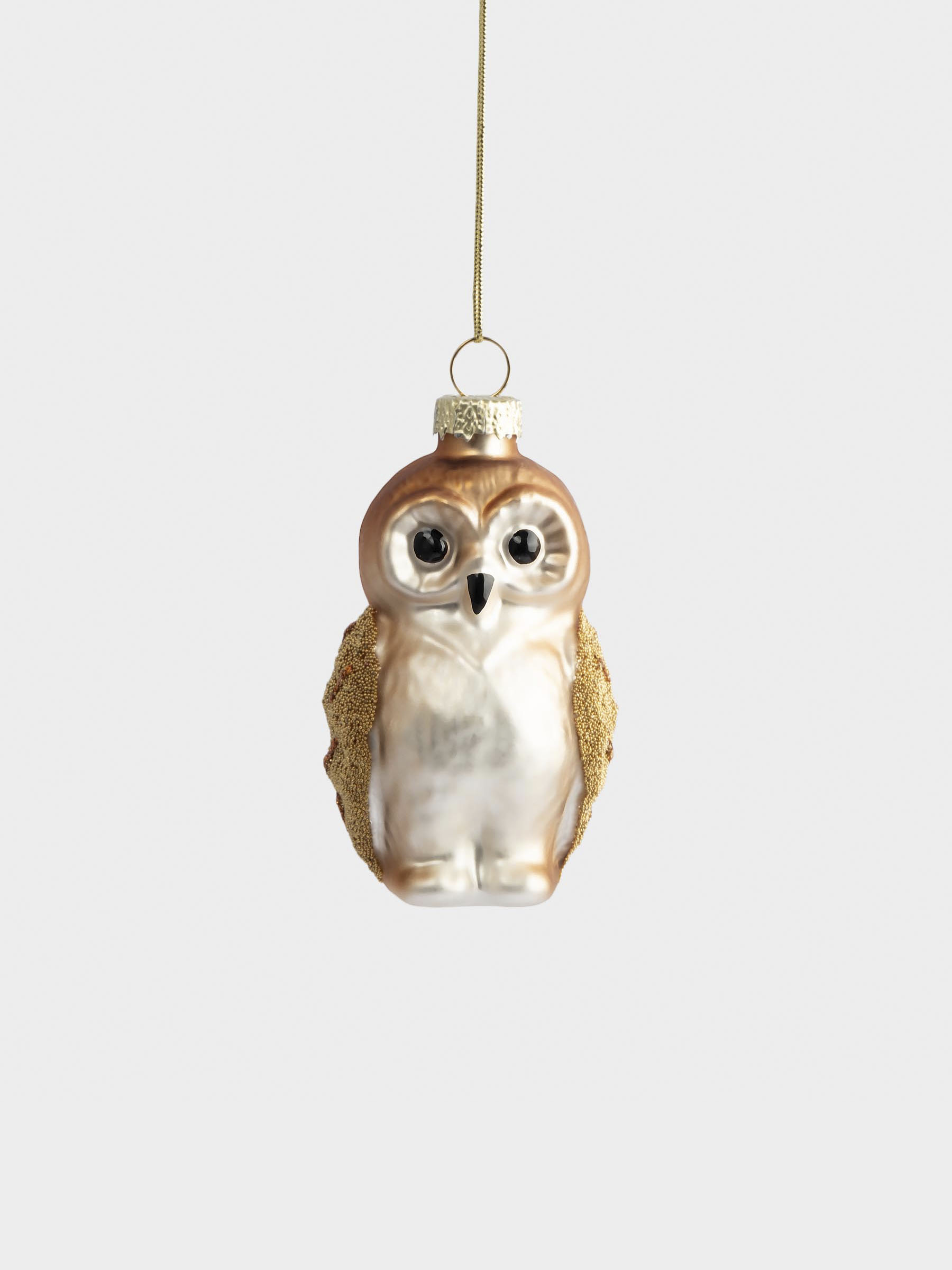 Игрушка елочная, 5х8 см, стекло, Сова, New year, image-0
