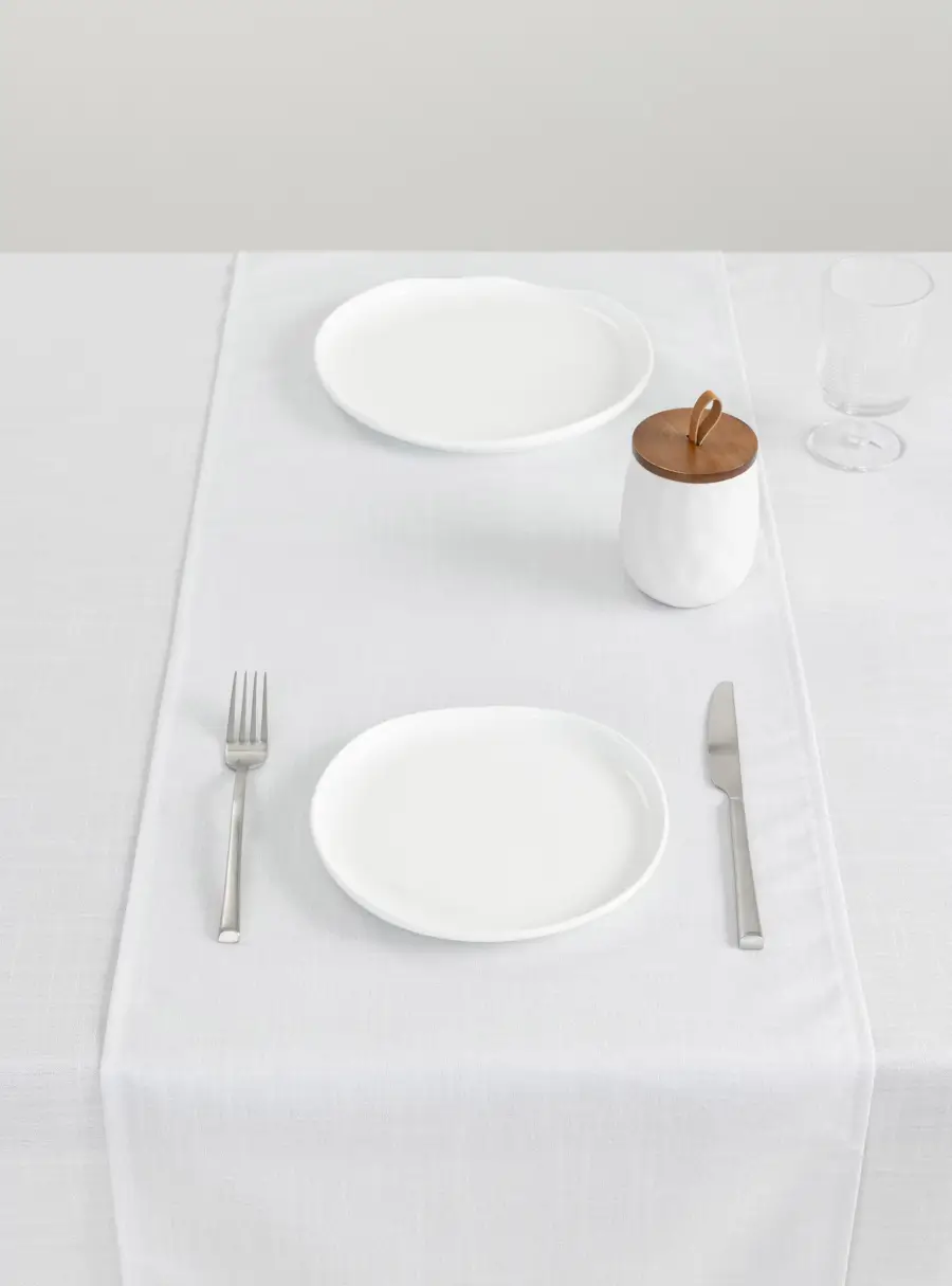 Дорожка настольная, 40х160 см, полиэстер, бело-серебристая, Floe ,image-1