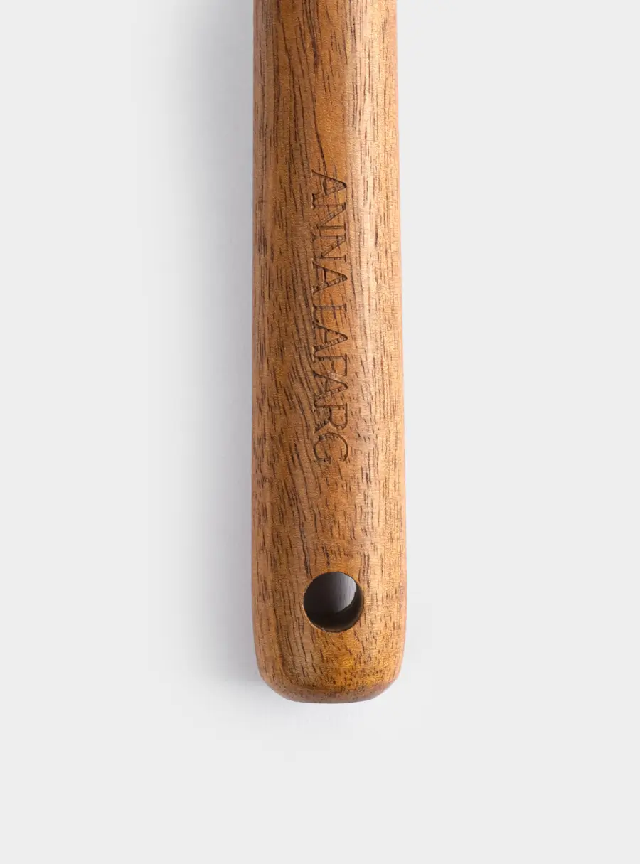 Ложка сервировочная, 32 см, силикон/дерево, молочный, Wenge ,image-3