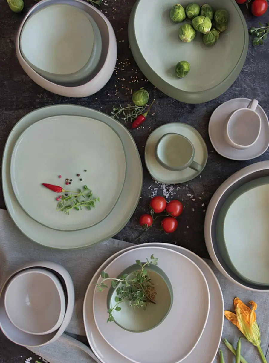 Тарелка обеденная, 27 см, серая, Organica ,image-3