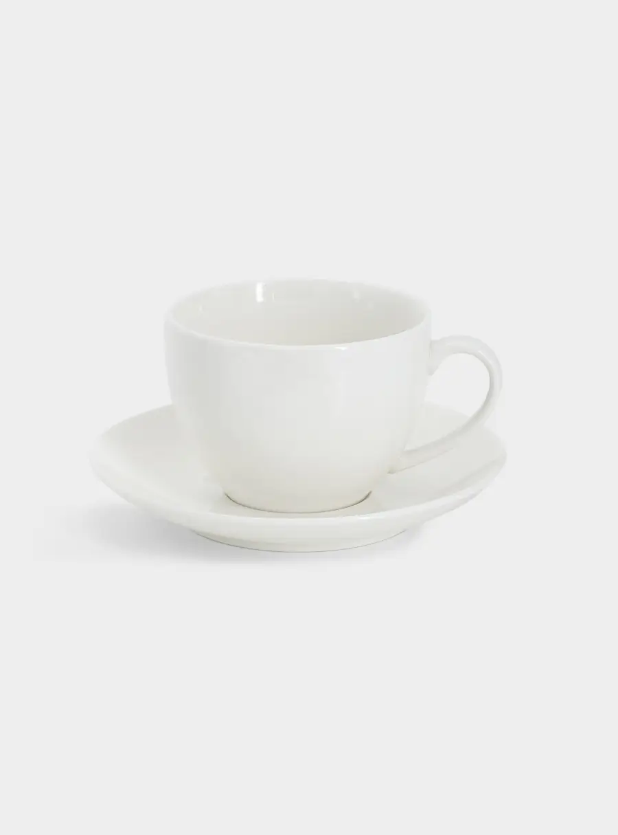 Пара чайная, 1 перс, 2 пр, 260 мл, фарфор P, белая, White Basics ,image-0