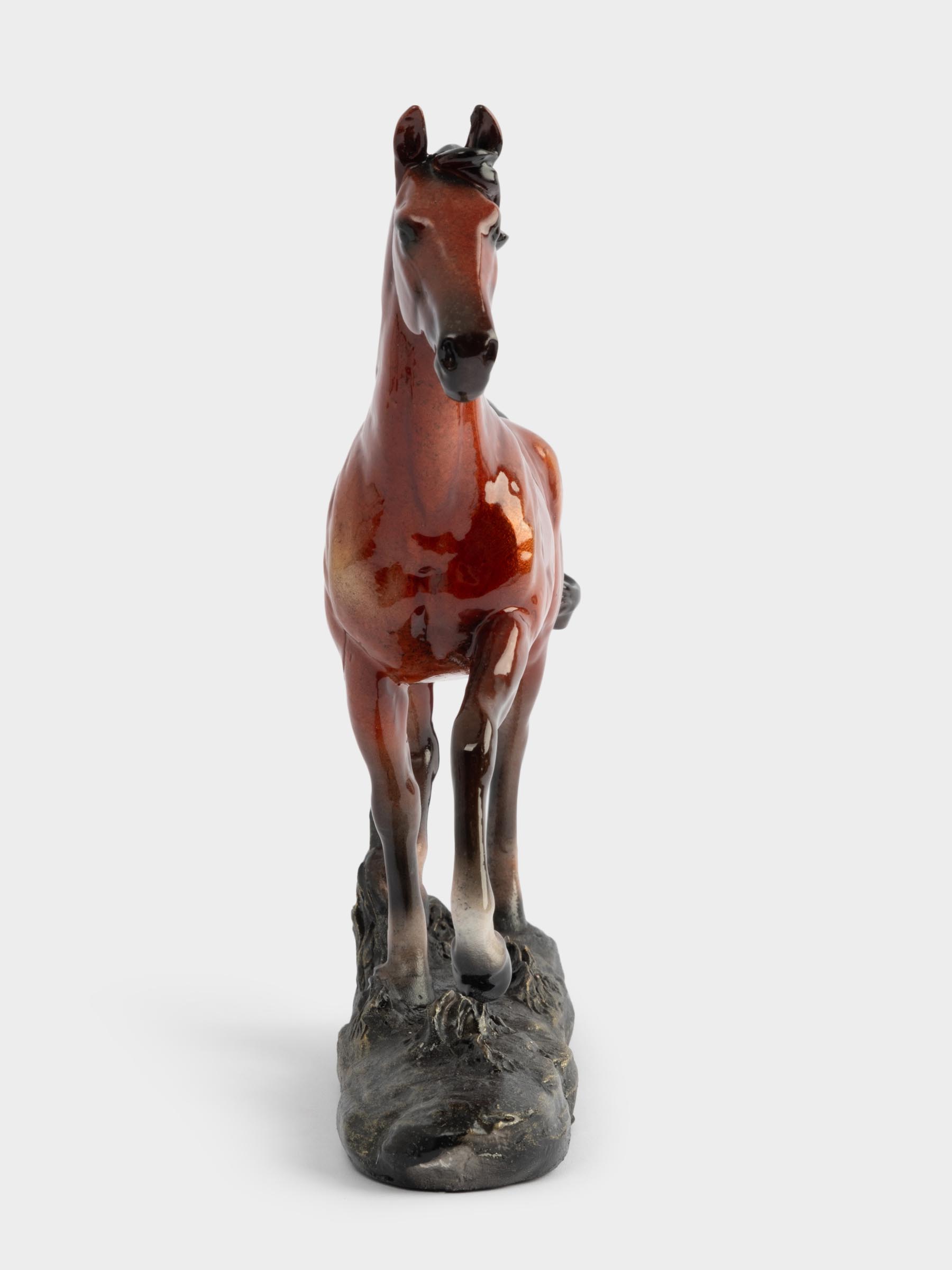Статуэтка, 22 см, полирезин, коричневая, Бегущая лошадь, Horse, image-5