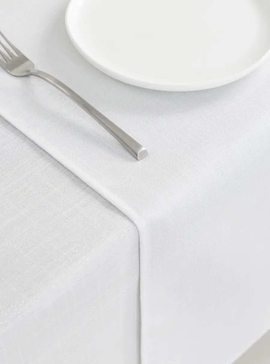 Дорожка настольная, 40х160 см, полиэстер, бело-серебристая, Floe ,image-3