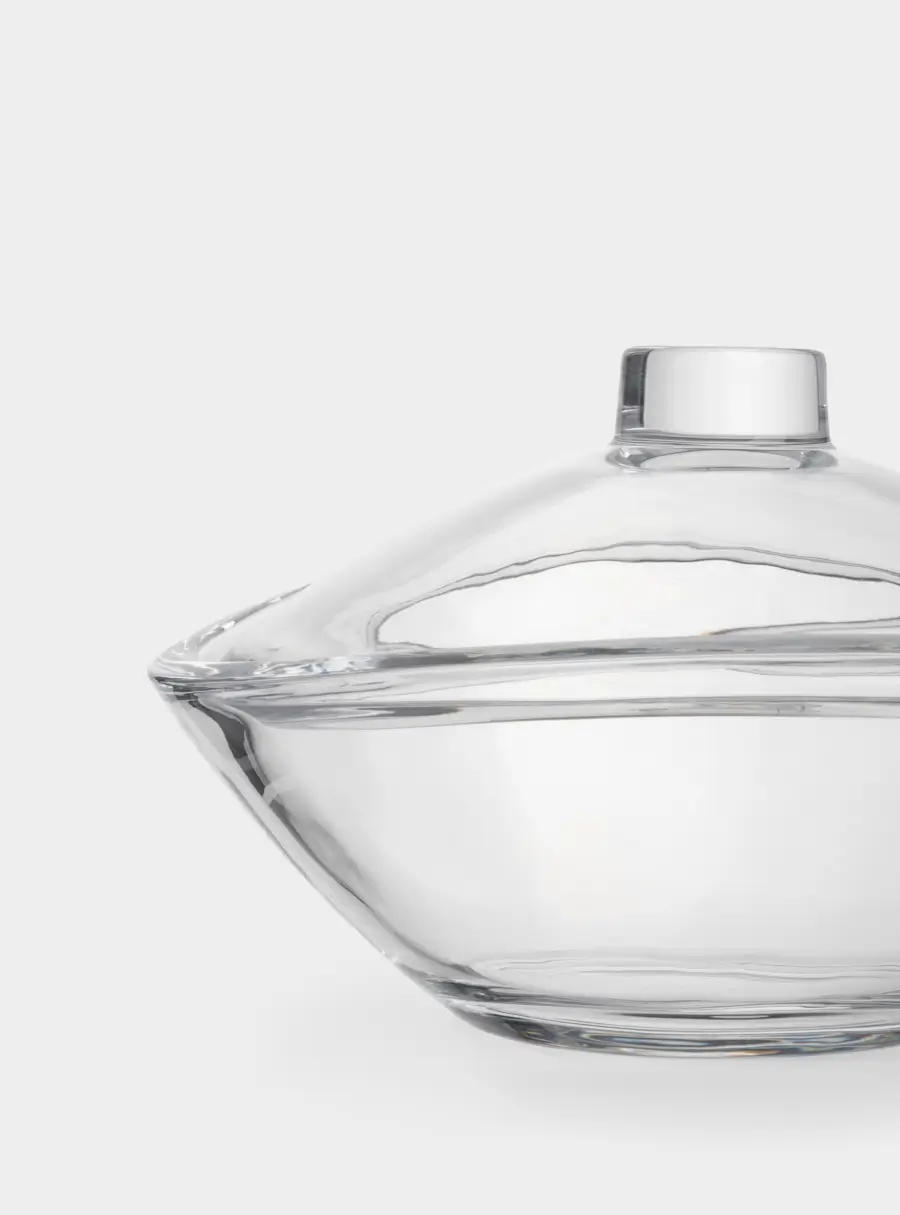 Салатник, 21х13 см, 840 мл, с крышкой, стекло, Song, image-4