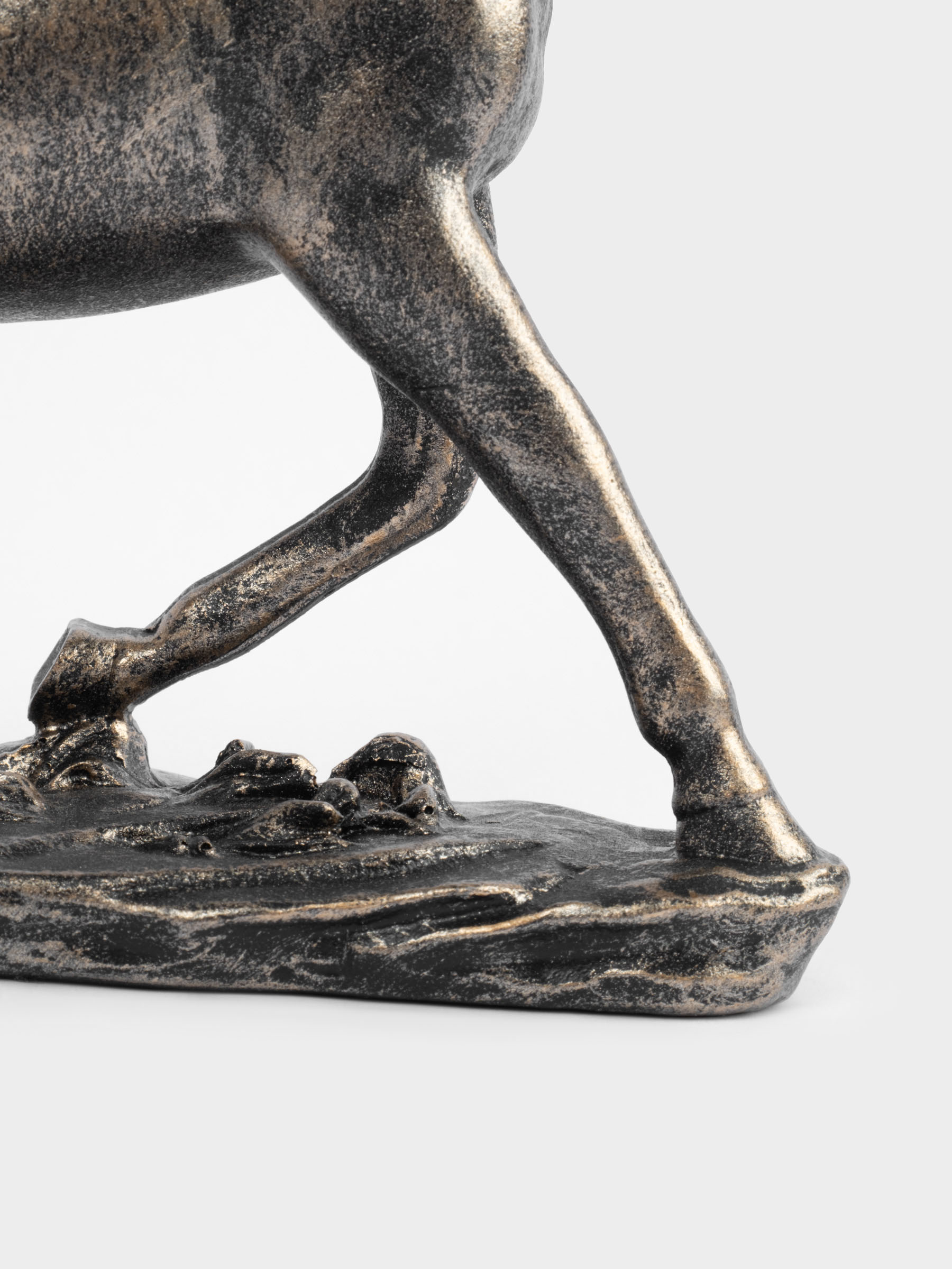 Статуэтка, 18 см, полирезин, бронзовая, Бегущий конь, Horse, image-3
