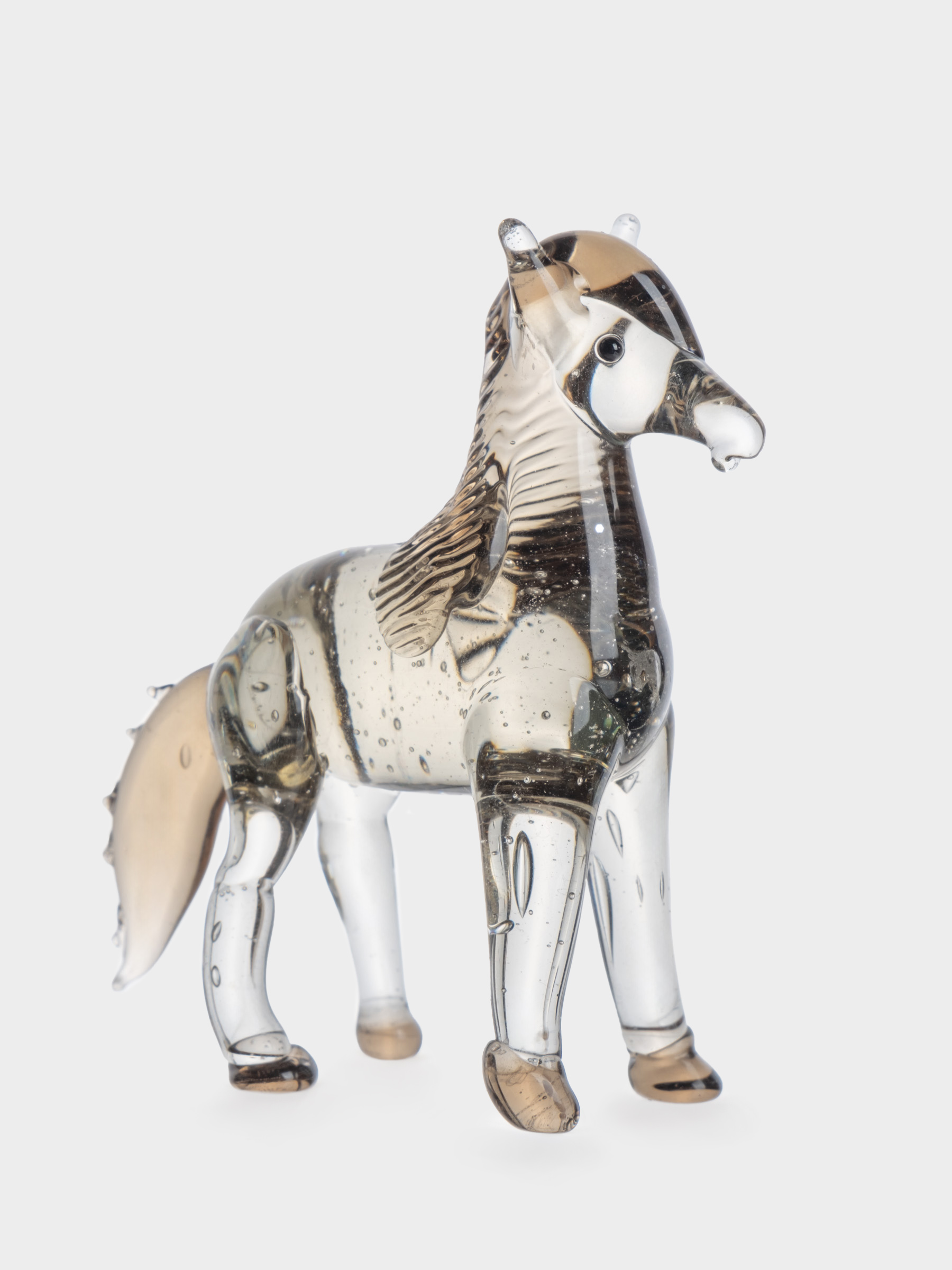 Статуэтка, 8х6 см, стекло, коричневая, Лошадка, Horse, image-2