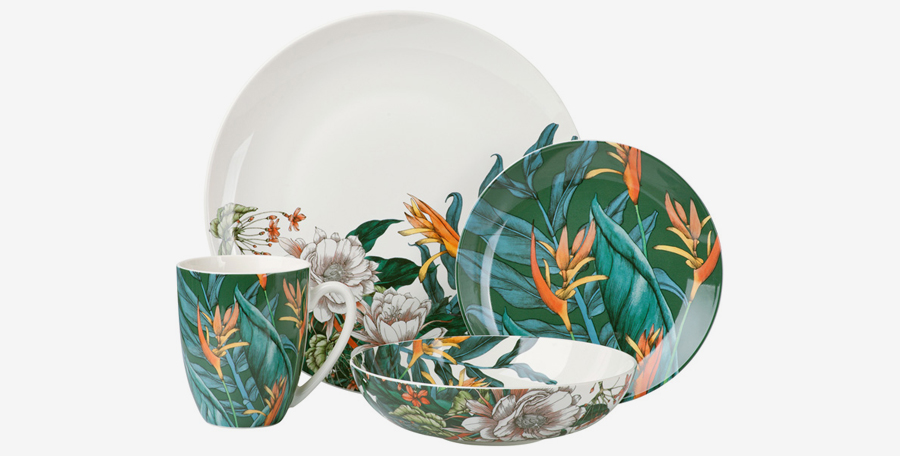 Поступление фарфоровой посуды Maxwell & Williams. Коллекции Arcadia,"Лесные цветы", "Ночной сад", "Тропические цветы"