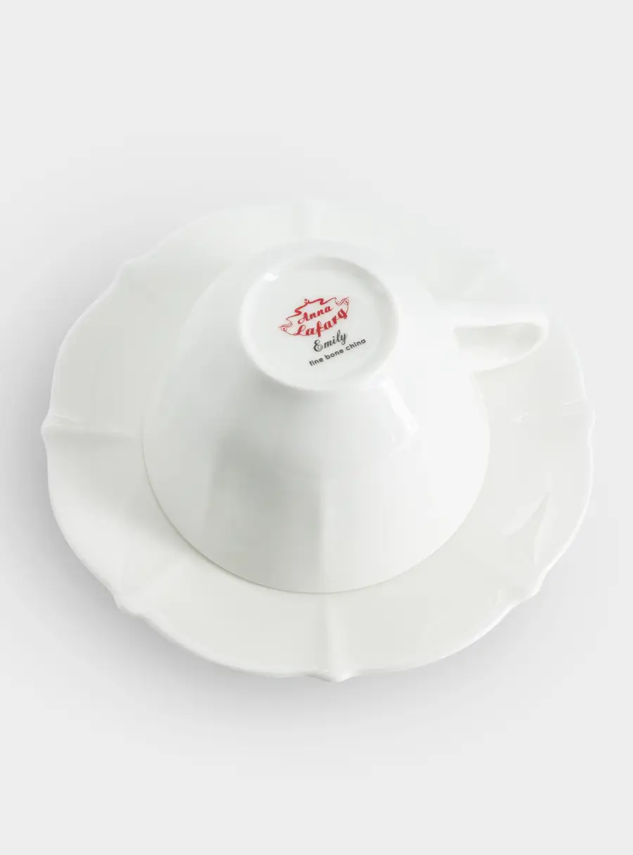 Пара чайная, 1 перс, 2 пр, 250 мл, фарфор F, белая, Lotus white ,image-3