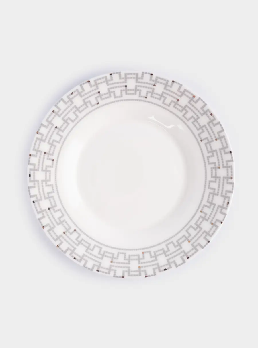 Пара чайная, 1 перс, 2 пр, 290 мл, фарфор F, белая, Орнамент, Greco, image-5