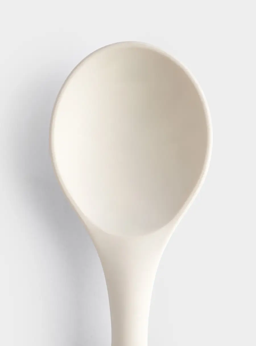 Ложка сервировочная, 32 см, силикон/дерево, молочный, Wenge ,image-2