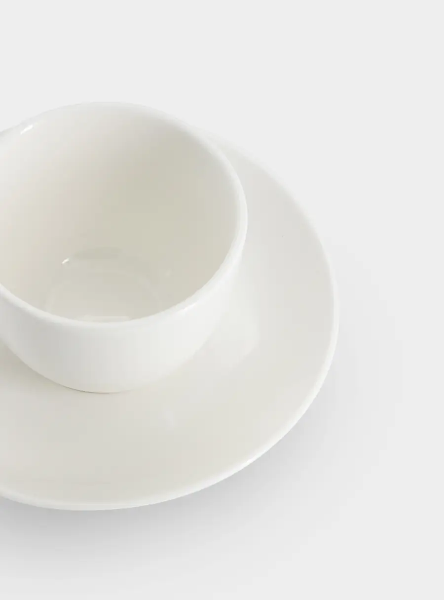 Пара кофейная, 1 перс, 2 пр, 100 мл, фарфор P, белая, White Basics, image-4
