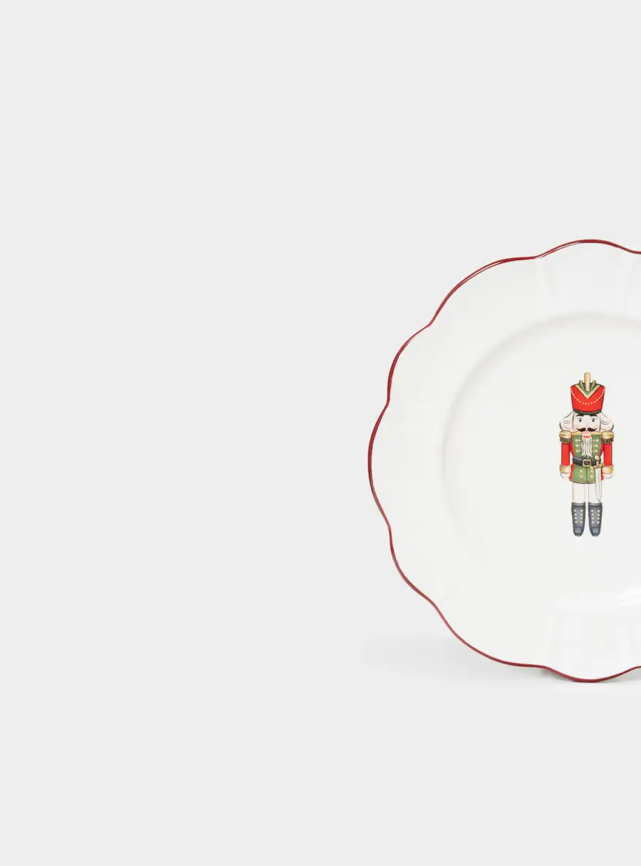 Тарелка закусочная, 22 см, керамика D, белая, Щелкунчик, Nutcracker ,image-1