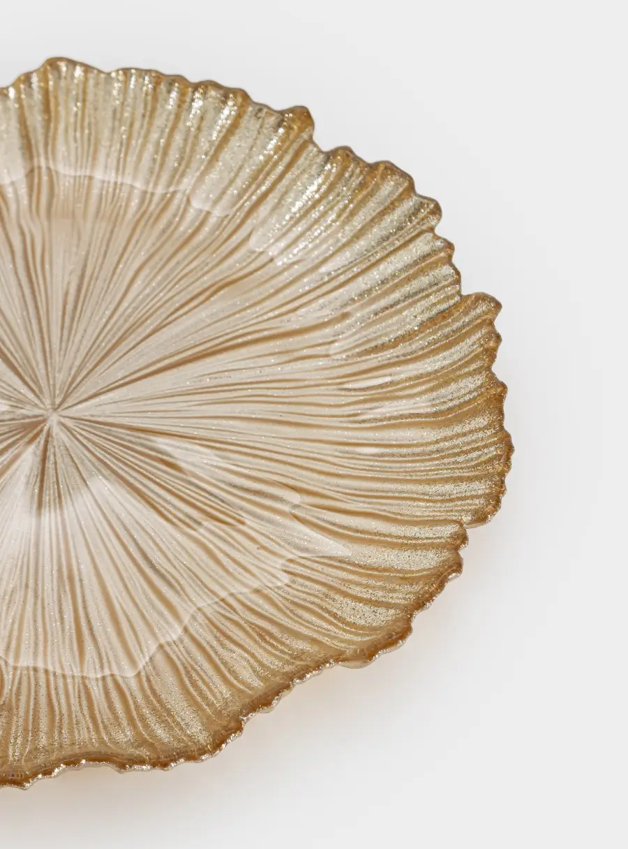 Тарелка закусочная, 21 см, стекло Р, золотистая, Ray, image-5