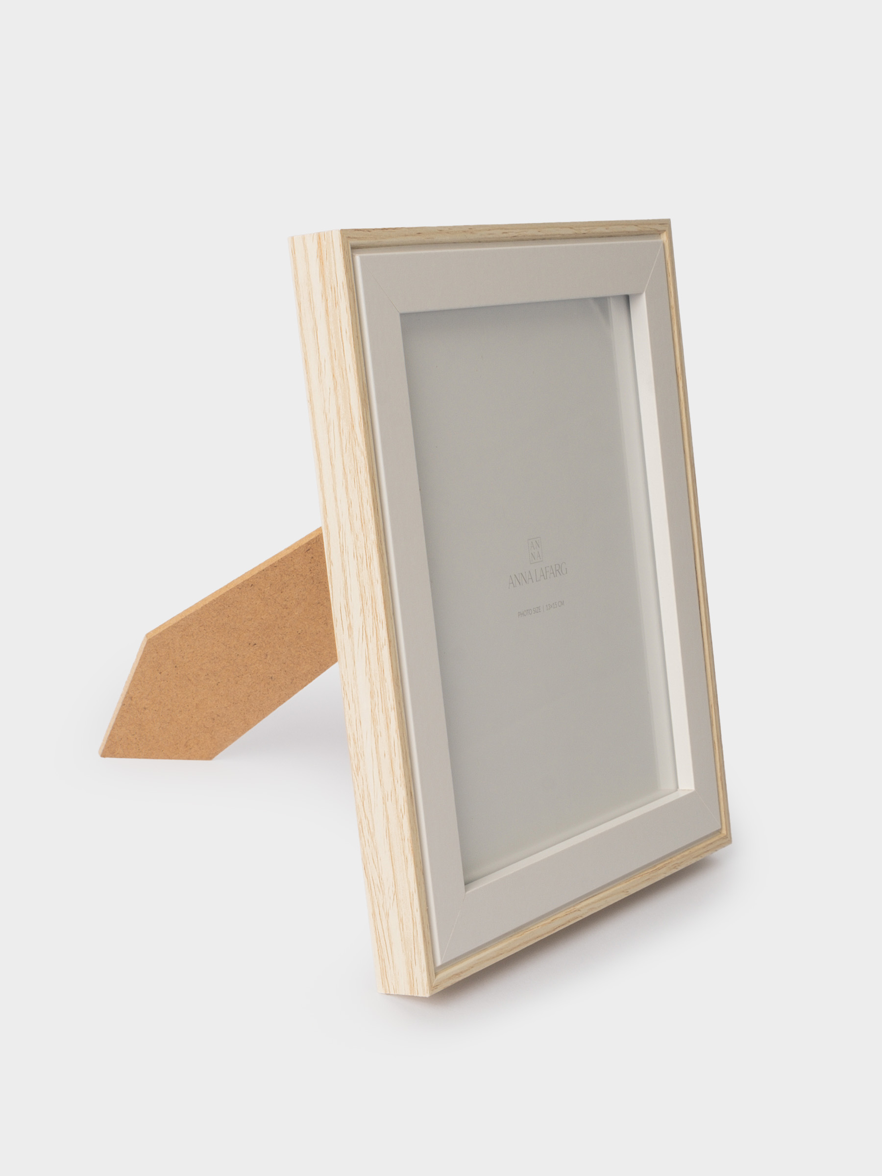 Фоторамка, 16х18 см, МДФ/стекло, бежевая, Deco, image-0