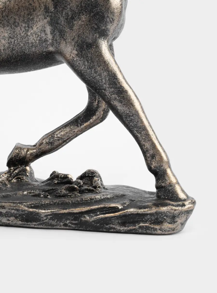 Статуэтка, 18 см, полирезин, бронзовая, Бегущий конь, Horse ,image-3