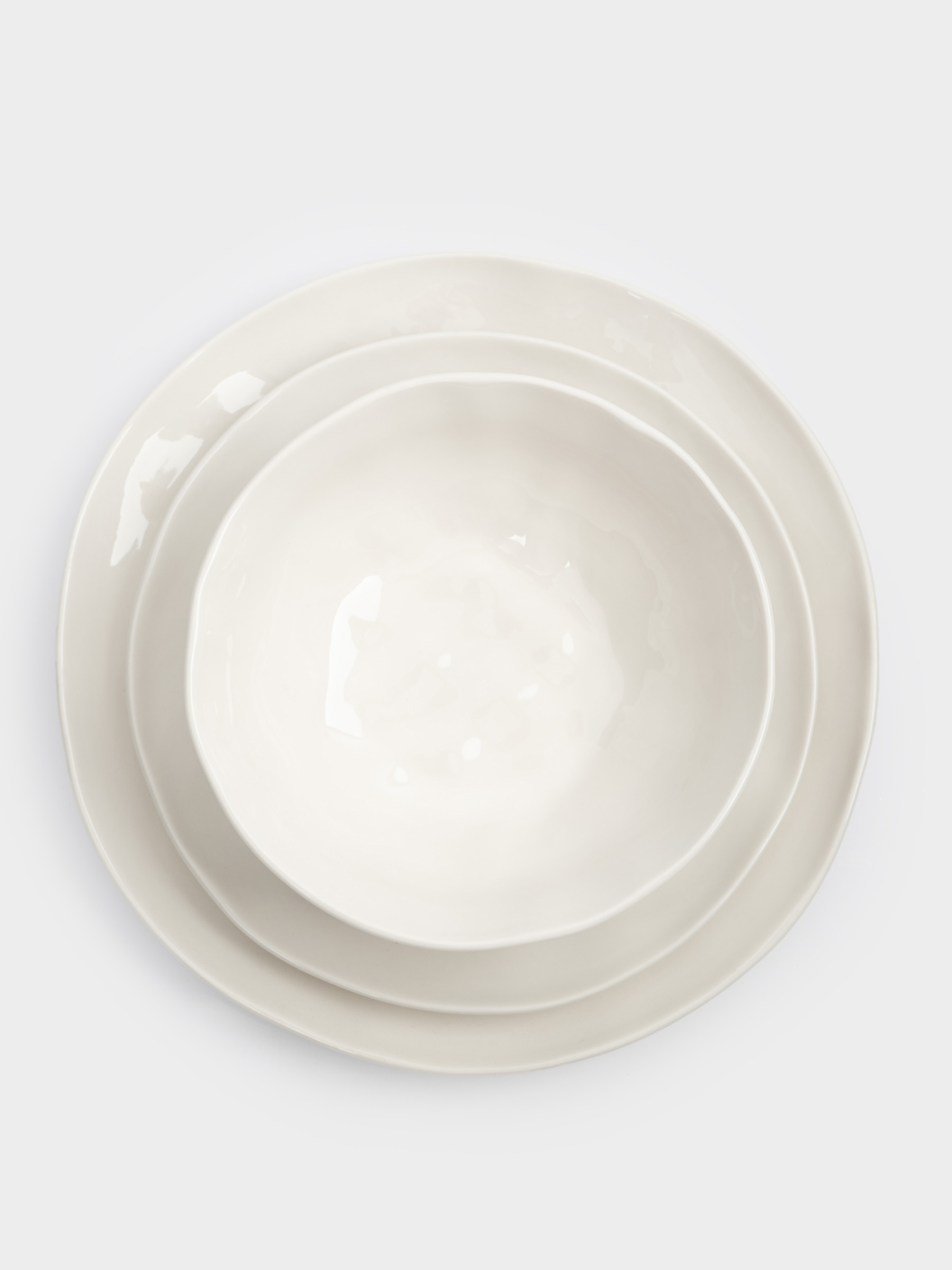 Сервиз обеденный, 6 перс, 18 пр, фарфор P, белый, Мятый эффект, Barkhan, image-4