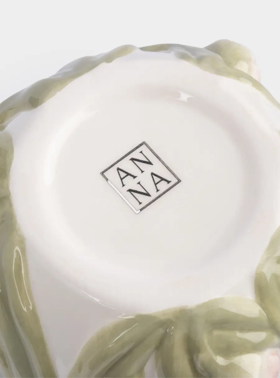 Ваза для цветов, 19 см, керамика, молочная, Розовые тюльпаны, Tulip, image-6