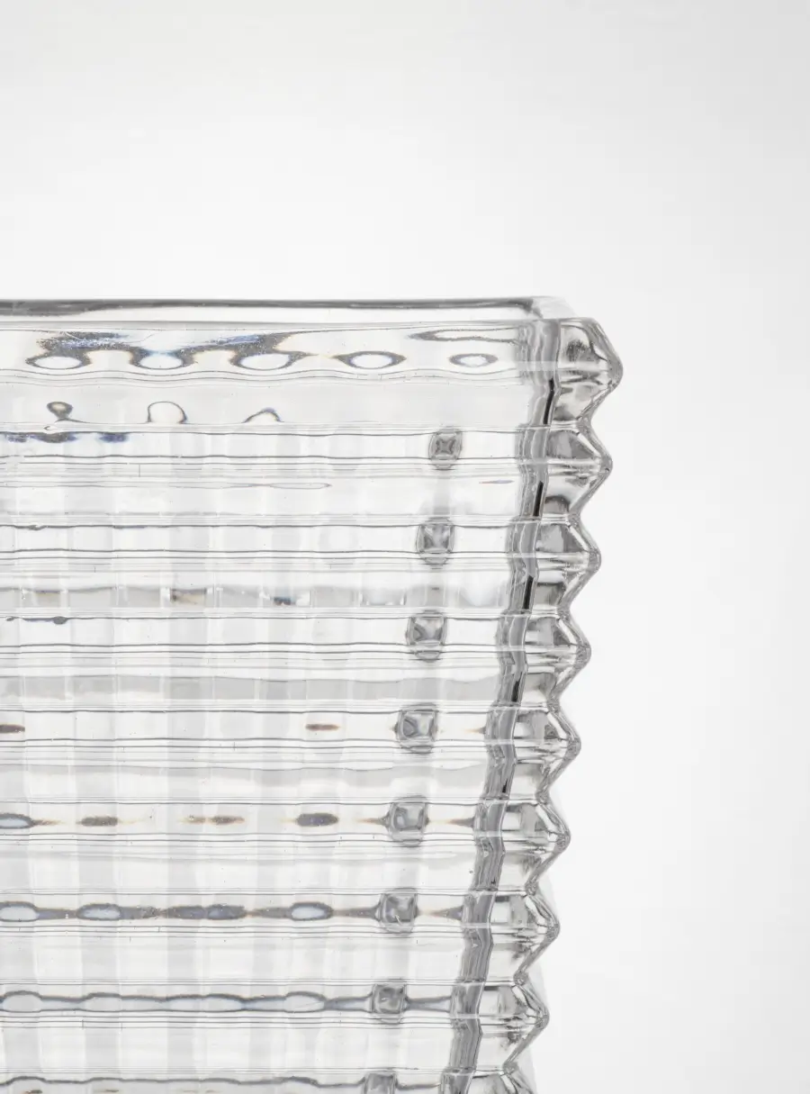 Ваза для цветов, 28 см, стекло Р, серая, Traviata ,image-2