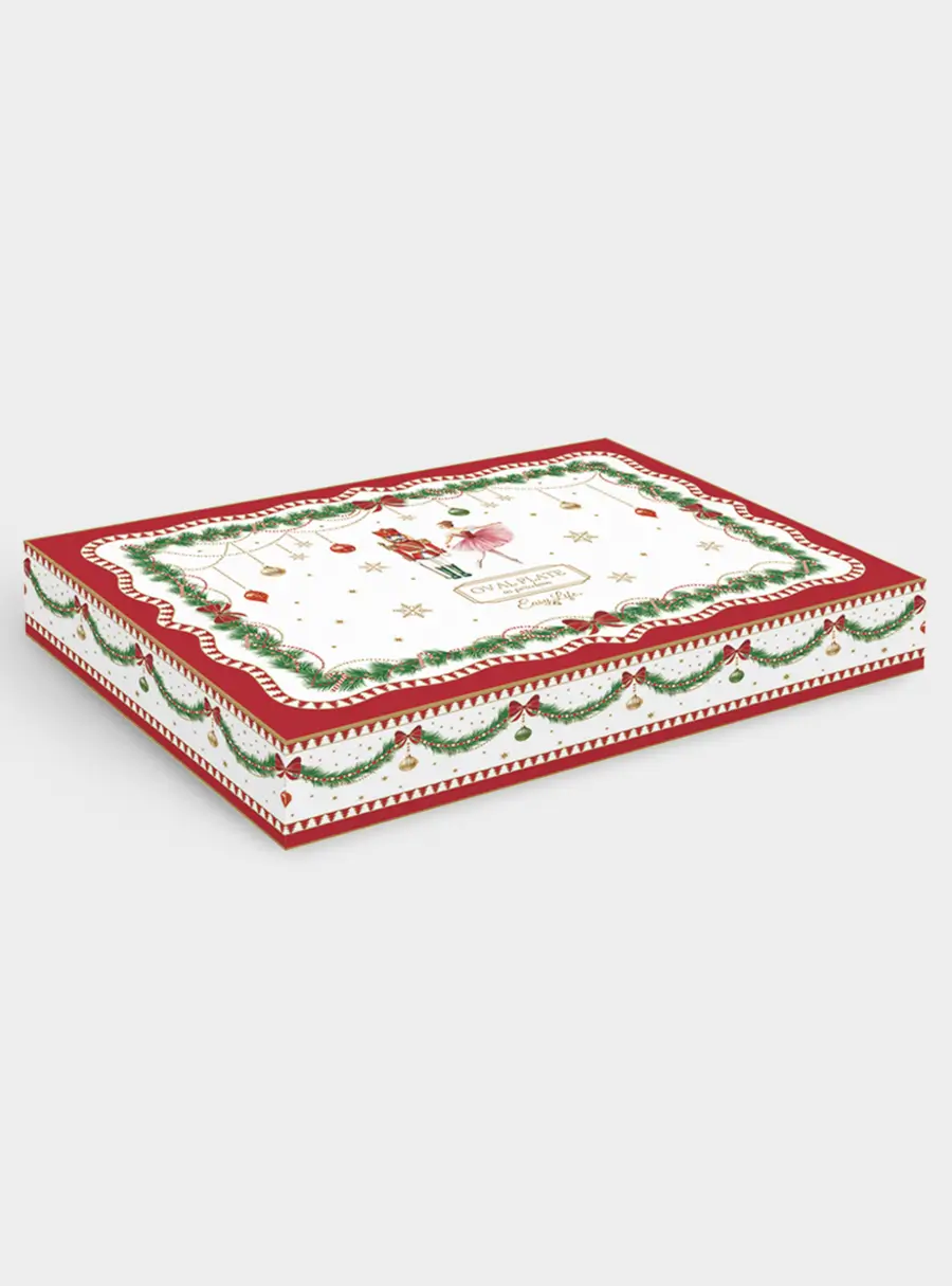 Блюдо, 25х17 см, фарфор P, овальное, белое, Щелкунчик и фея, Magie de Noel ,image-2