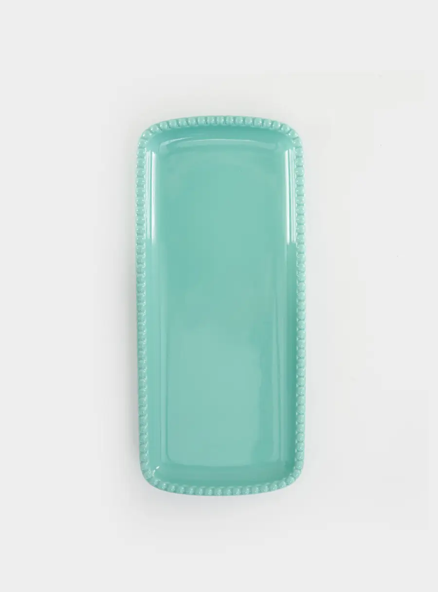 Блюдо, 36x16 см, прямоугольное, морская волна, Tiffany, image-1