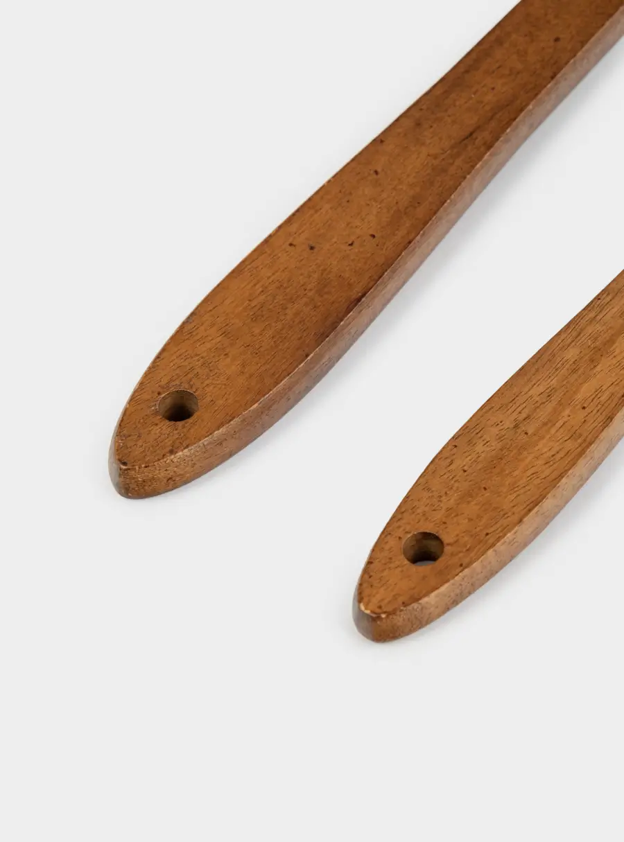 Лопатка-шпатель, 2 шт, силикон/дерево, молочная, Сливы, Plum Orchard, image-4