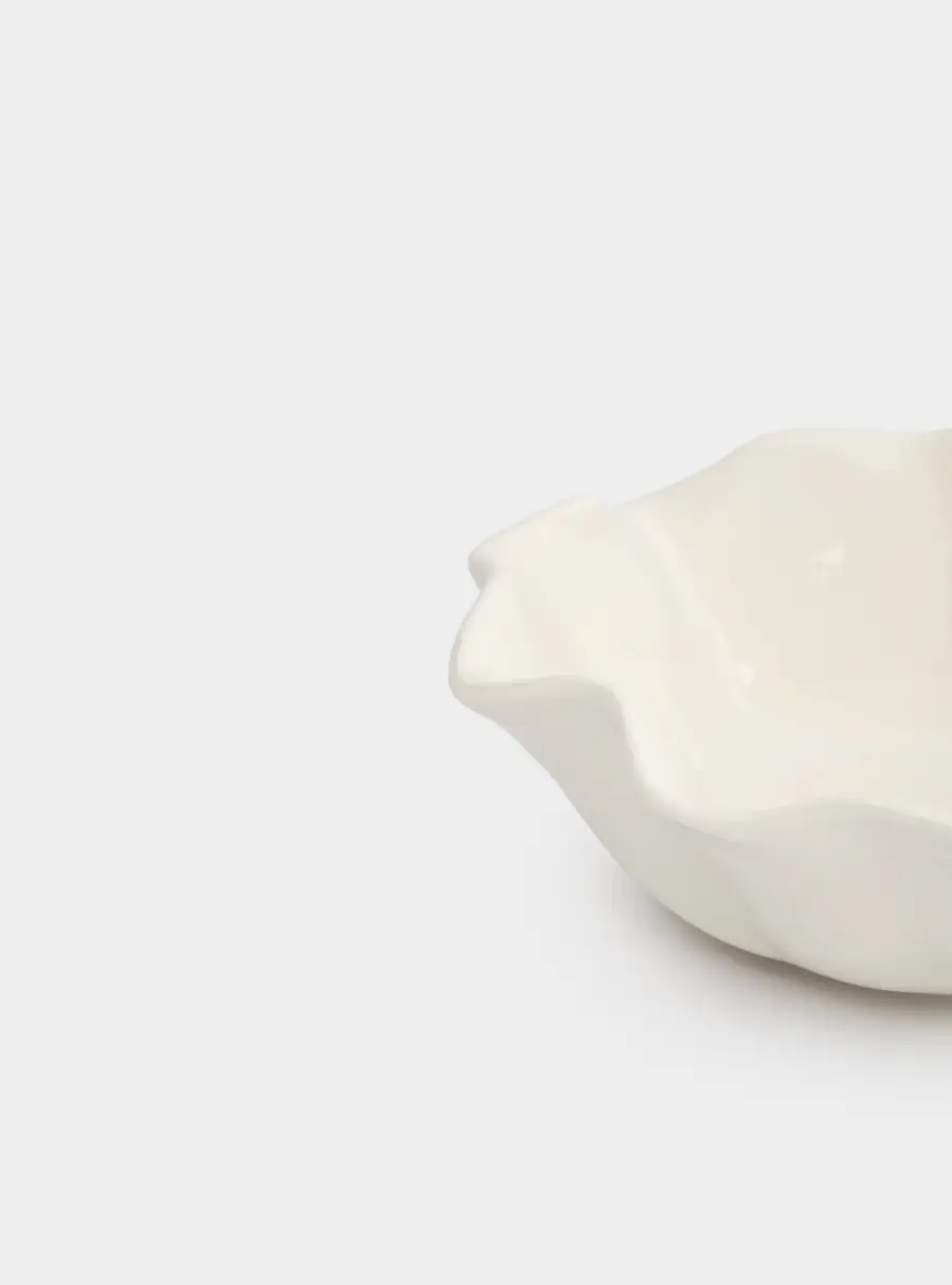 Салатник, 19х18х7 см, 420 мл, керамика, молочный, Мятый эффект, Barkhan, image-4