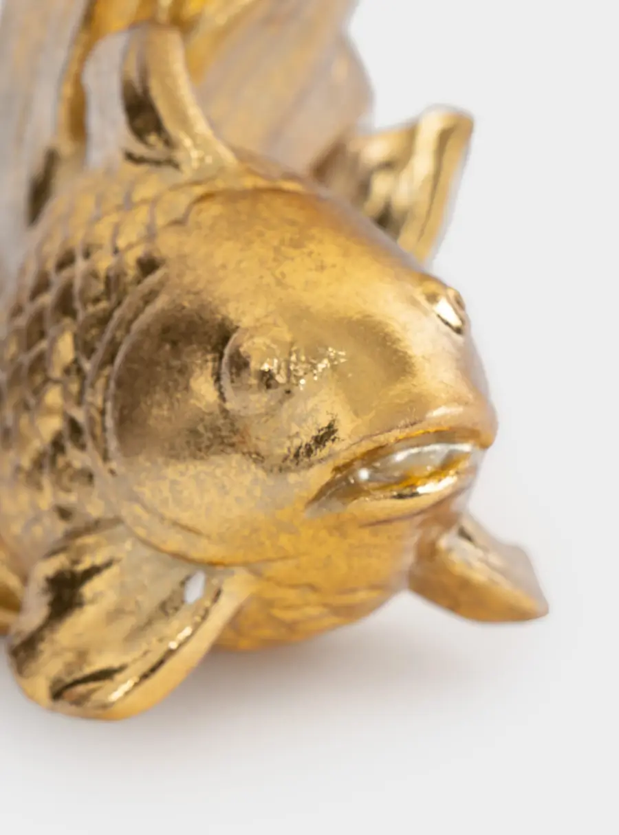 Статуэтка, 15х8х10 см, полирезин, золотистая, Рыбка, Sea ,image-2