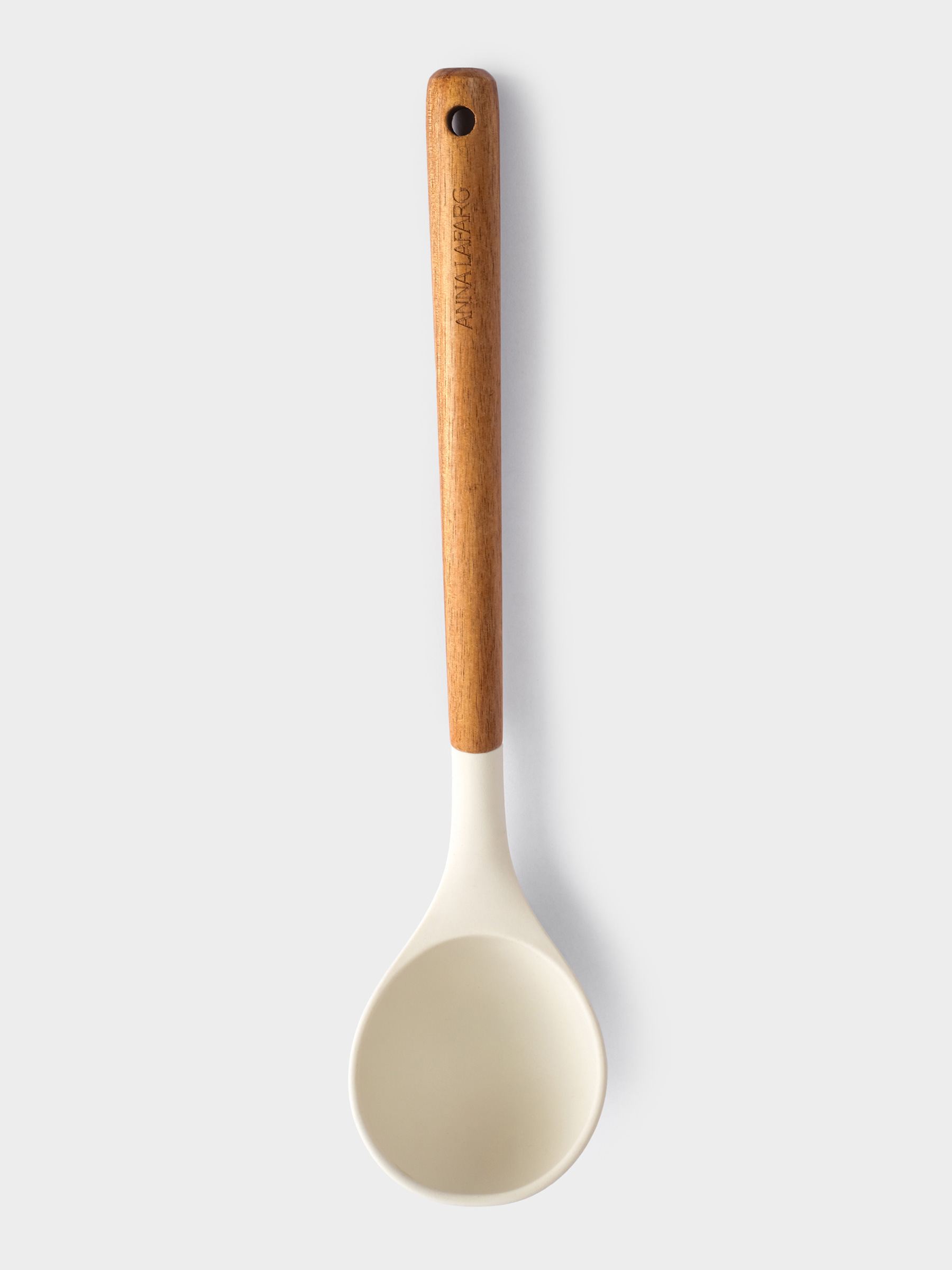 Половник, 31 см, силикон/дерево, молочный, Wenge, image-0