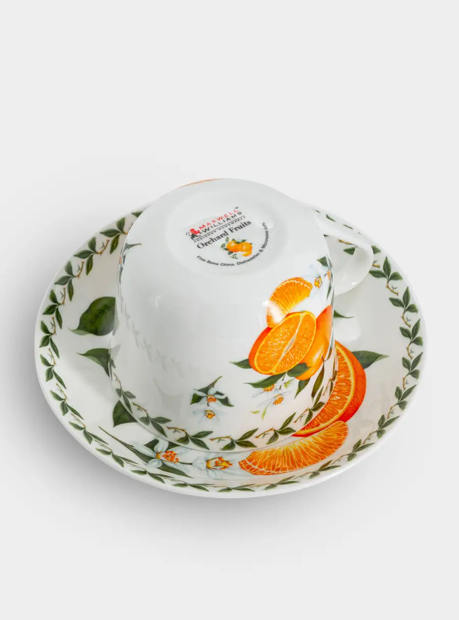 Чашка с блюдцем, 480 мл, Апельсин, image-6