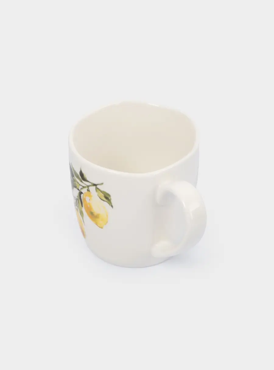 Кружка, 350 мл, фарфор P, белая, Лимоны, Lemon branch, image-4