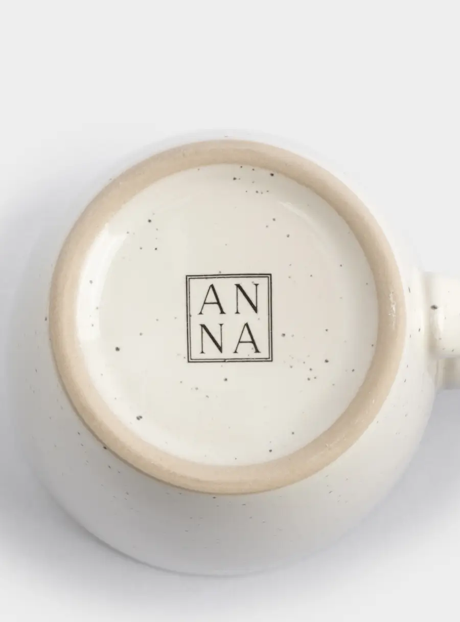 Кружка, 350 мл, 2 шт, керамика, молочная, в крапинку, Viveiro ,image-3