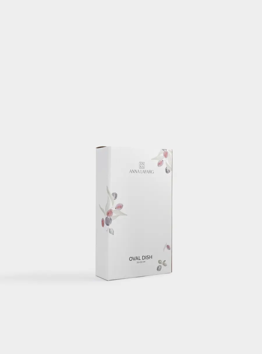 Блюдо, 31х18 см, керамика, овальное, белое, Сливы, Plum Orchard, image-7