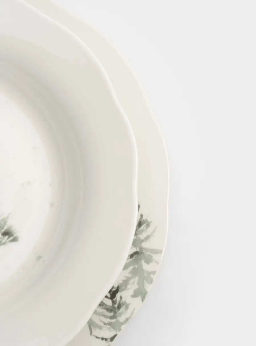 Сервиз обеденный, 6 перс, 18 пр, фарфор P, белый, Олени в лесу, Maral, image-5