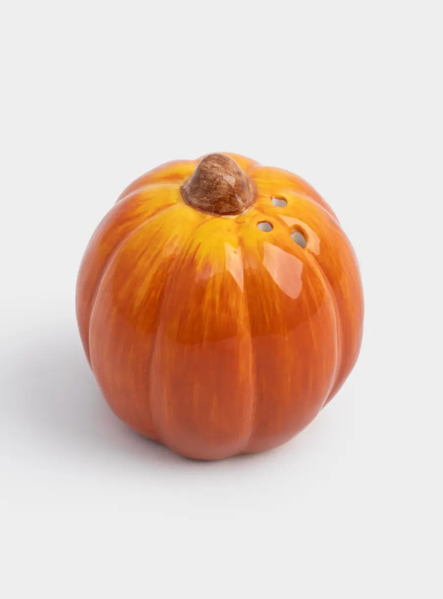 Емкость для соли или перца, 7 см, керамика, оранжевая, Тыква, Bright pumpkin ,image-1