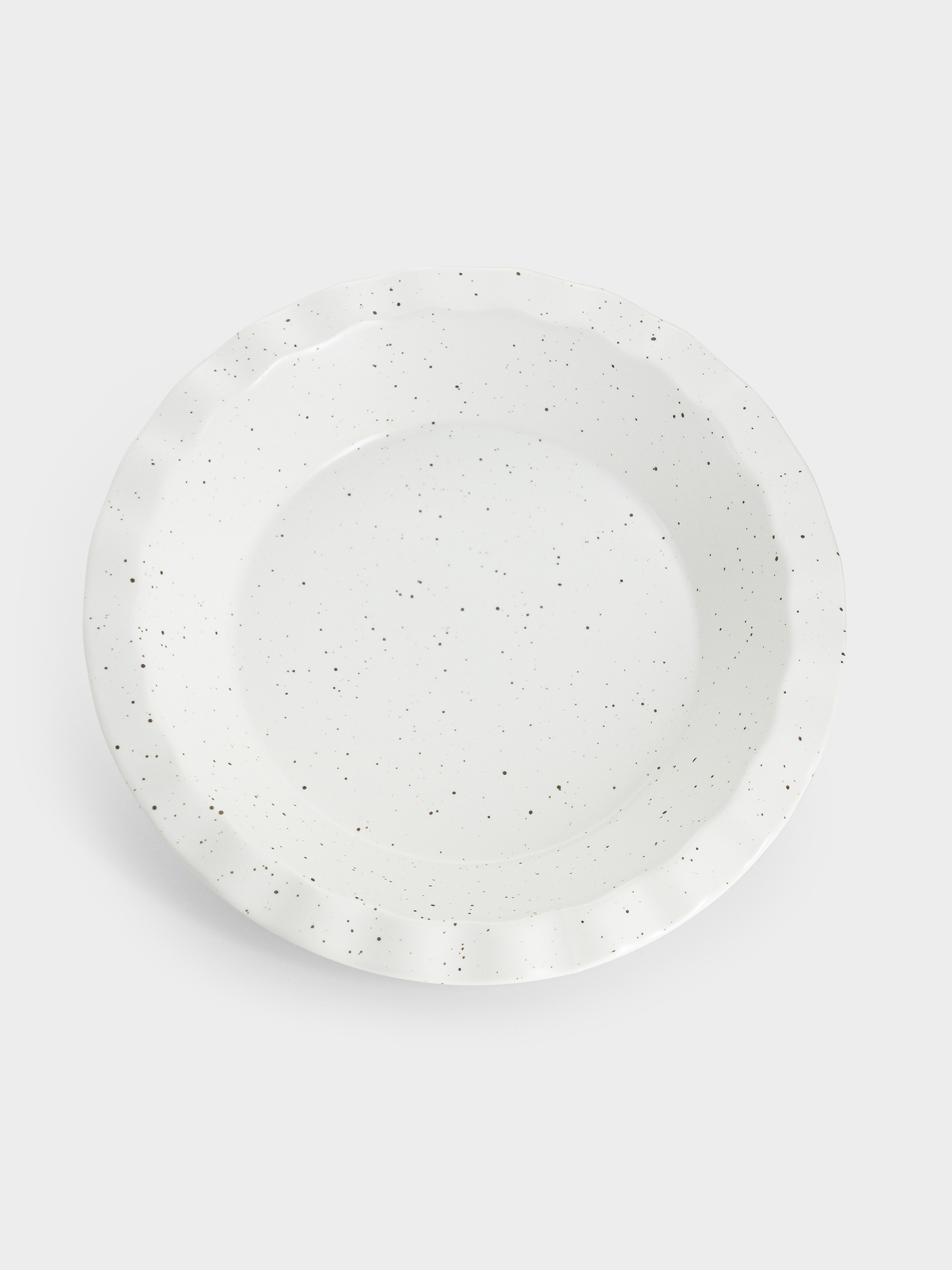 Форма для запекания, 25 см, фарфор P, круглая, молочная, в крапинку, Speckle, image-3
