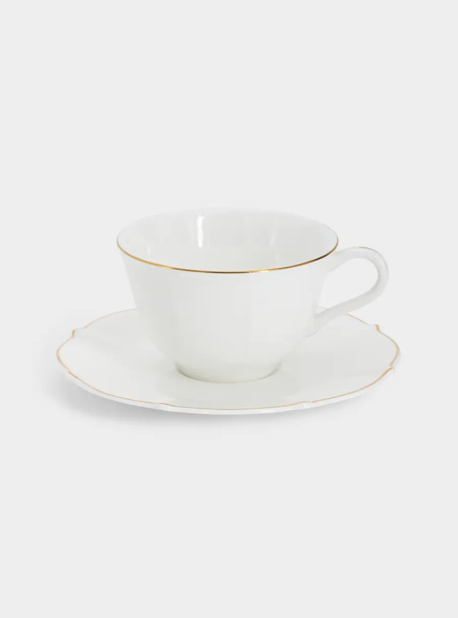 Чашка с блюдцем, 250 мл, Лотос ,image-0