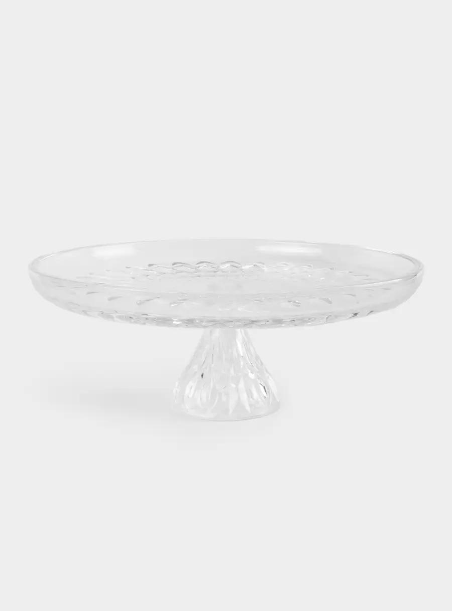 Блюдо на ножке, 31х12 см, стекло Р, Ocean