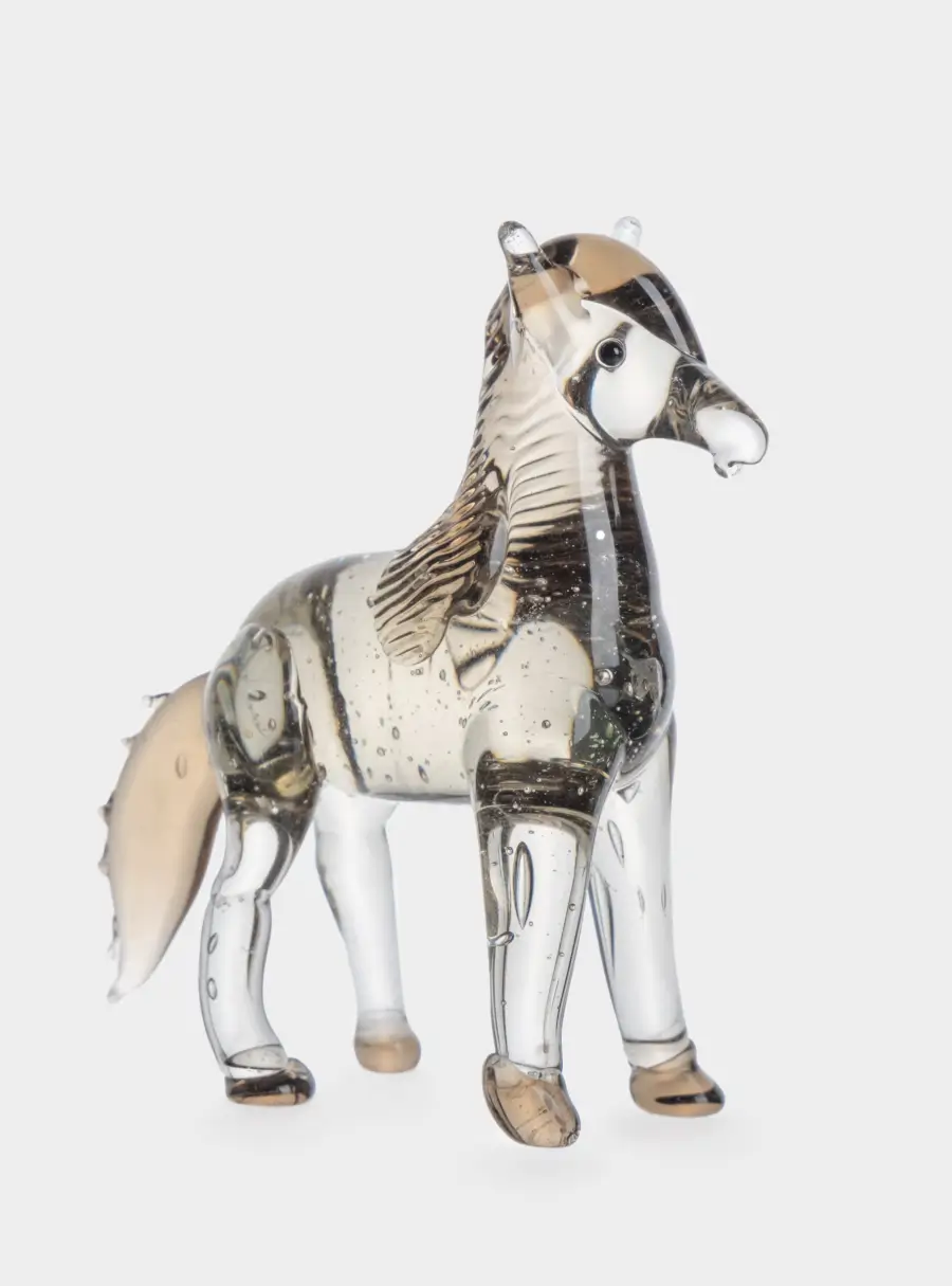 Статуэтка, 8х6 см, стекло, коричневая, Лошадка, Horse ,image-2