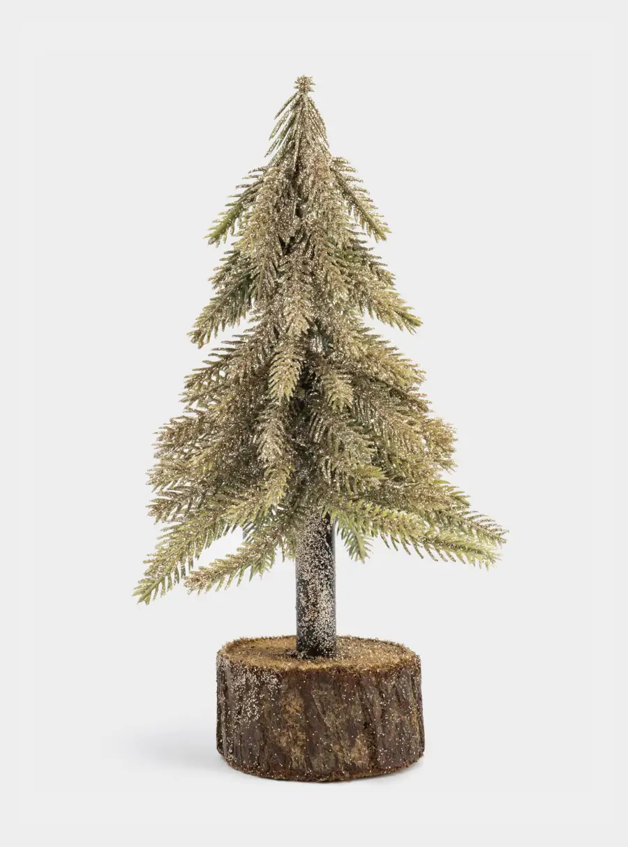 Ель искусственная, 20 см, полиэтилен, шампань, New year ,image-0