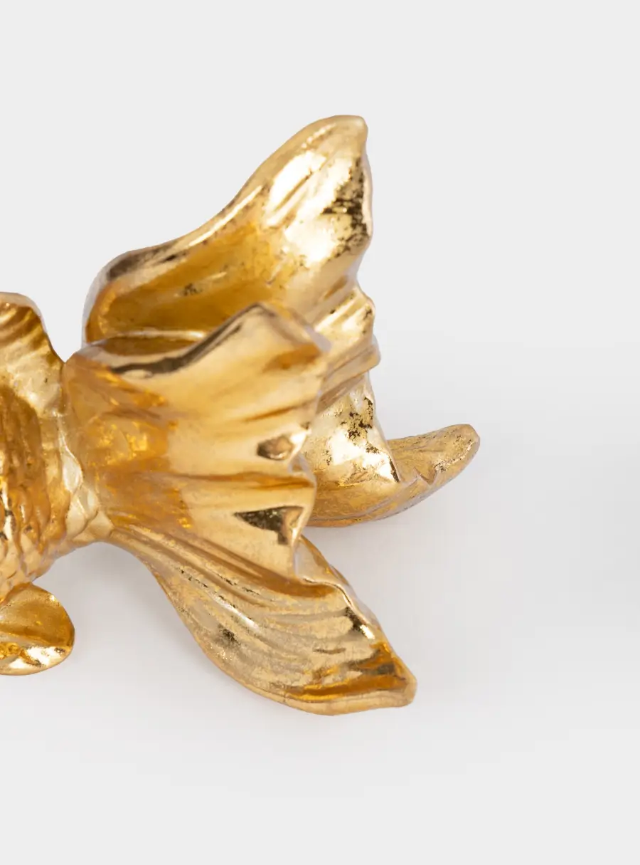 Статуэтка, 15х8х10 см, полирезин, золотистая, Рыбка, Sea ,image-3